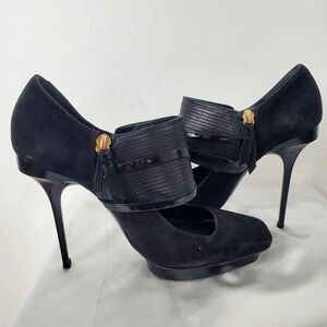 Pollini Black Heel Shoes Made In Italy